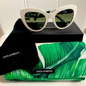 Dolce & Gabbana White Women Sunglasses
